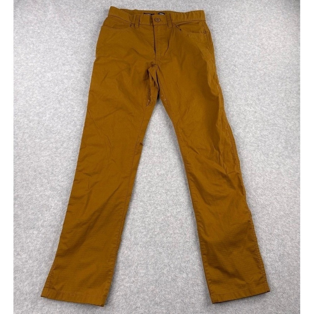 Prana Pants Mens 30X32 Bronze Double Peak Cargo Zip Ripstop Organic Cotton